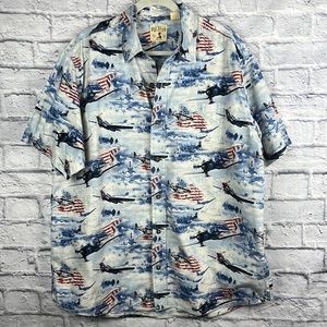 Redhead XL Patriotic Button Down Shirt
